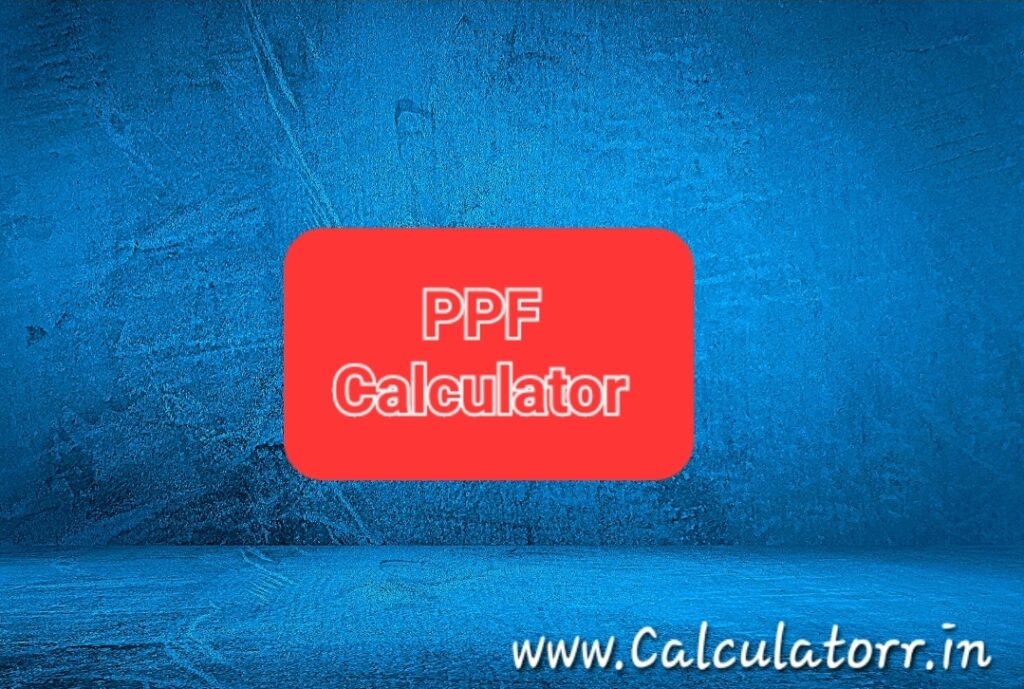 Post Office PPF Calculator 